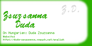 zsuzsanna duda business card